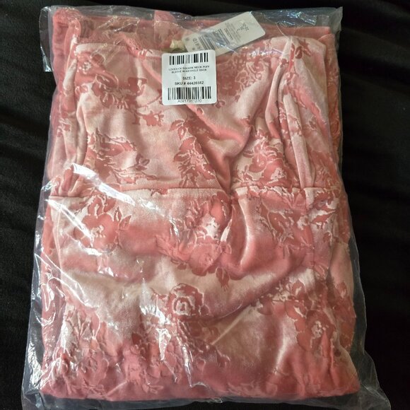 Puff Sleeve Velvet Mini Dress - Picture 3 of 4